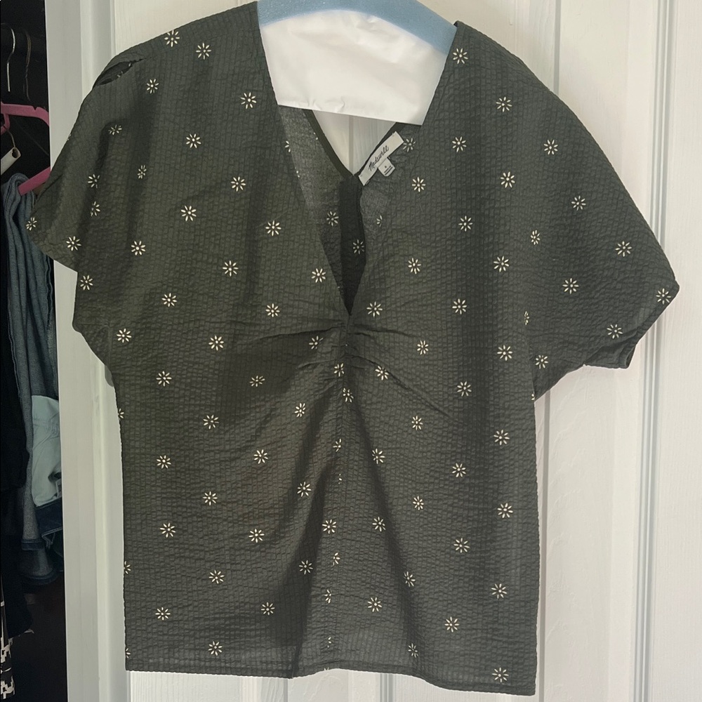 Elegant Black Floral Women's Top
